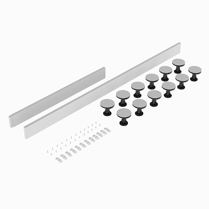 Leg + Panel Riser Kit for White Slate Square + Rectangular Trays (over 1200mm)