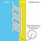 Leighton Straight Electric Heated Towel Rail - W480 x H920mm - Chrome Profile Large Image