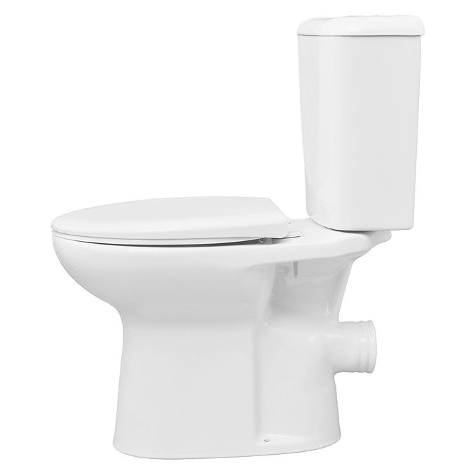 Lena Ceramic Close Coupled Modern Toilet Profile Large Image