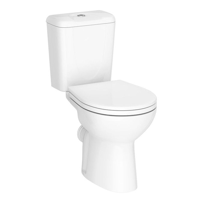 Lena Ceramic Close Coupled Modern Toilet Large Image