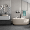 Lentella Dark Grey Stone Effect Tiles - 600 x 600mm