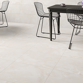 Lepanto Matt Beige Onyx Marble Effect Tiles - 600 x 600mm