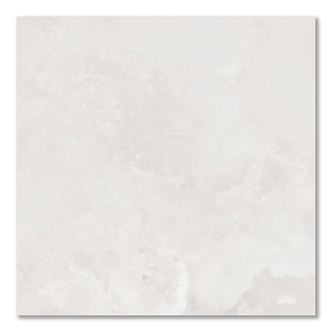 Lepanto Matt White Onyx Marble Effect Tiles - 600 x 600mm