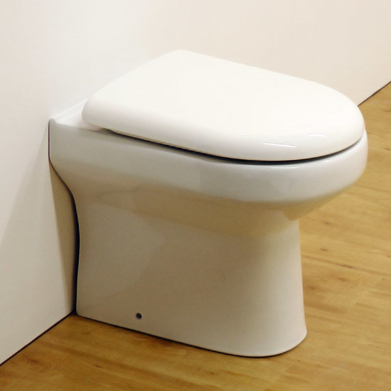 Liberty Back to Wall Toilet Pan with D-Shape Soft Close Seat Profile Large Image