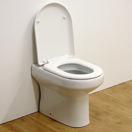 Liberty Back to Wall Toilet Pan with D-Shape Soft Close Seat Feature Large Image