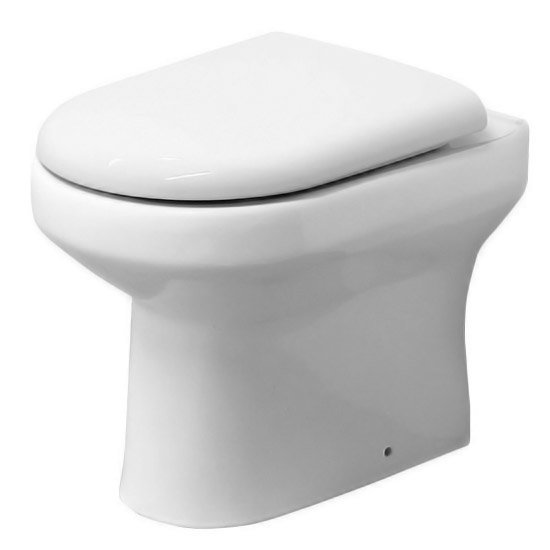 Liberty Back to Wall Toilet Pan with D-Shape Soft Close Seat Large Image