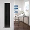 Lightweight Aluminium Radiator 1500 x 318mm - High Gloss Black - Ex Display Profile Large Image