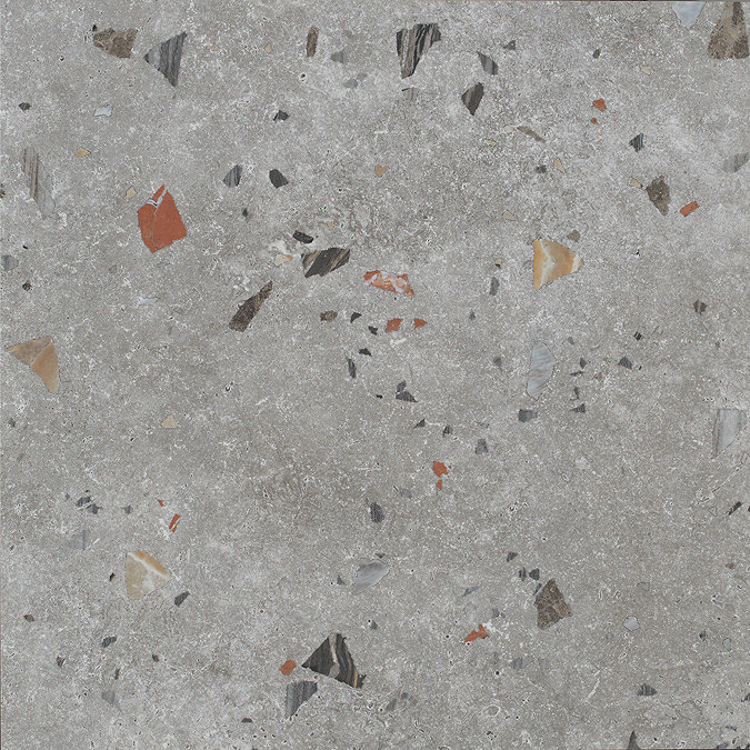 Liliana Grey Terrazzo Effect Tiles 600 x 600mm