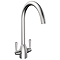 Lincoln Dual Lever Kitchen Sink Mixer - Brushed Steel