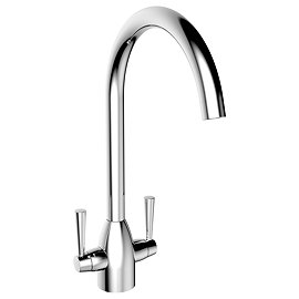 Lincoln Dual Lever Kitchen Sink Mixer - Chrome