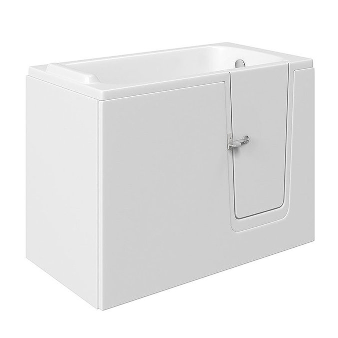 Lindley Walk In 1210mm Deep Soak Bath Inc. Front + End Panels  Feature Large Image