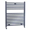 Lindley Straight Heated Towel Rail - W500 x H690mm - Anthracite Large Image