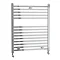 Lindley Straight Heated Towel Rail - W500 x H719mm - Chrome Large Image