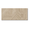 Linearis Natural Oak Geometric Wood Effect Wall Tiles - 360 x 800mm
