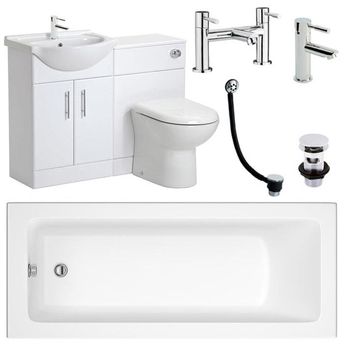 Linton Vanity Unit Complete Bathroom Package - 1700mm Large Image