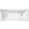 Linton 1700 x 700 10 Jet Whirlpool Square Single Ended Acrylic Bath Large Image