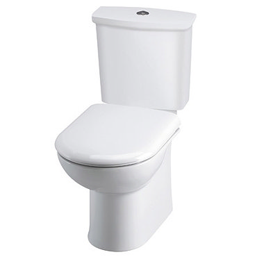 Linton Ceramic Close Coupled Standard Toilet with Soft Close Seat Profile Large Image
