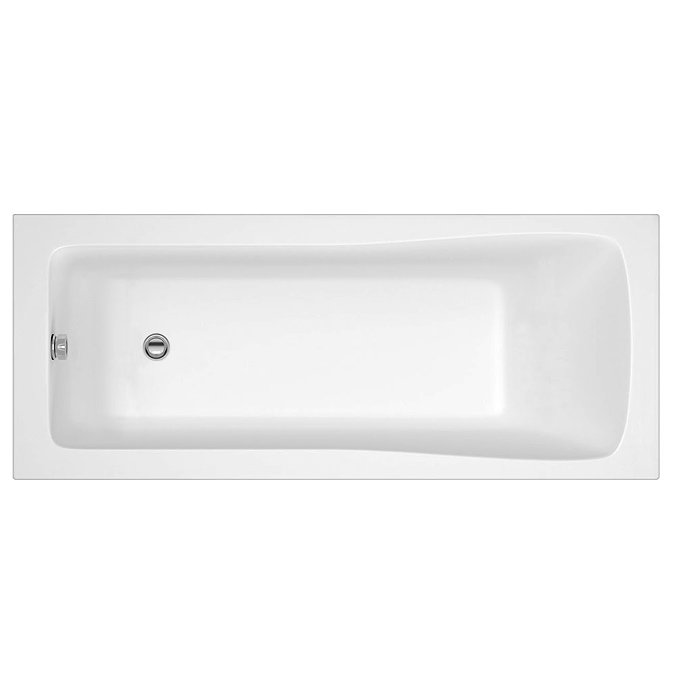 Linton Square 1700 x 700 Single Ended Acrylic Bath with Waste + Front Panel  Feature Large Image
