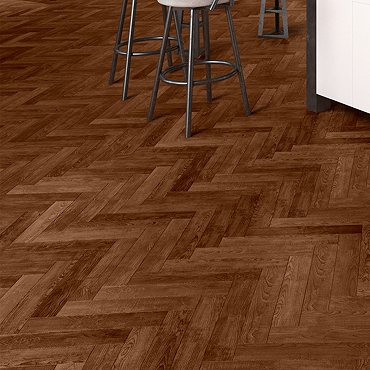 Liona by Luvanto Abbey Oak Click Plus Herringbone Vinyl Flooring 126 x 630mm (Pack of 18)