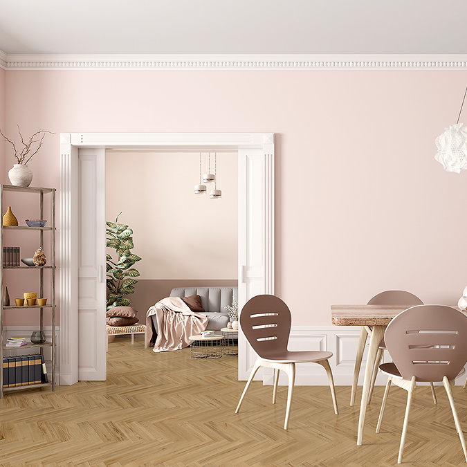 Liona by Luvanto Honey Oak Click Plus Herringbone Vinyl Flooring 126 x 630mm (Pack of 18)