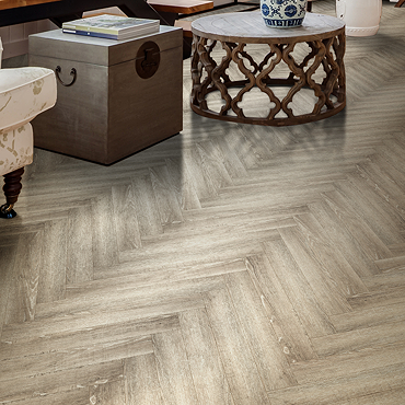 Liona by Luvanto Salvaged Oak Click Plus Herringbone Vinyl Flooring 126 x 630mm (Pack of 18)