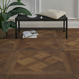 Liona by Luvanto Sienna Oak Basketweave Premium Click Vinyl Flooring 600 x 600mm (Pack of 6)