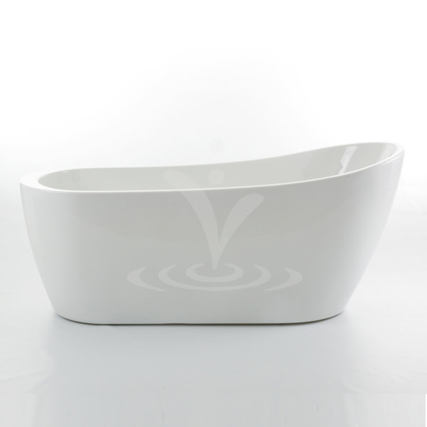 Modena 1680 x 720 Luxury Modern Slipper Freestanding Bath Profile Large Image