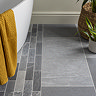 Lita Dark Grey Stone Effect Wall and Floor Tiles - 450 x 900mm