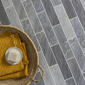 Lita Dark Grey Stone Effect Wall Tiles - 70 x 280mm