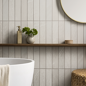 Lita Ivory Stone Effect Wall and Floor Tiles - 70 x 280mm
