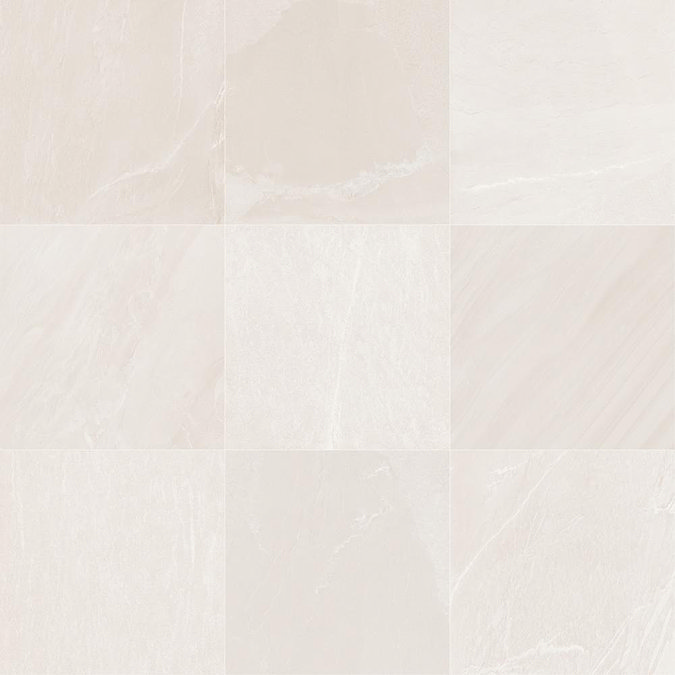 Lita Large Format Ivory Stone Effect Wall and Floor Tiles - 900 x 900mm