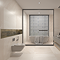 Lita Large Format Ivory Stone Effect Wall and Floor Tiles - 900 x 900mm