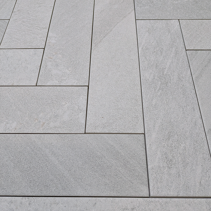 Lita Light Grey Stone Effect Wall and Floor Tiles - 70 x 280mm