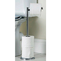 Lloyd Pascal - Freestanding Lift Top Toilet Roll Holder - Chrome - 061.02.065 Large Image