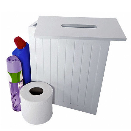 Lloyd Pascal - White MDF Shaker Style Storage Unit w/ Removable Lid - 255.96.796 Large Image