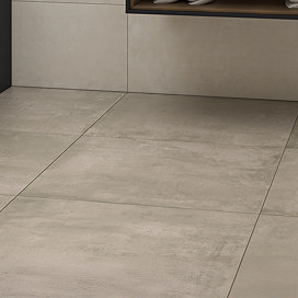 Lorita Beige Concrete Effect Tiles - 600 x 600mm