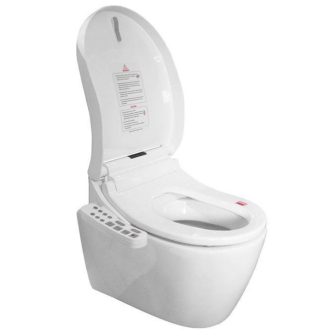 Loxley Wall Hung Smart Toilet with Bidet Wash Function, Heated Seat + Dryer  Feature Large Image