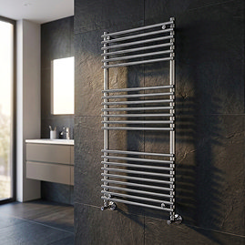 Luca Designer Heated Towel Rail 500 x 1200mm - Chrome