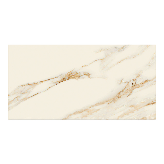 Lucian Calacatta Gold Marble Effect Wall Tiles - 300 x 600mm