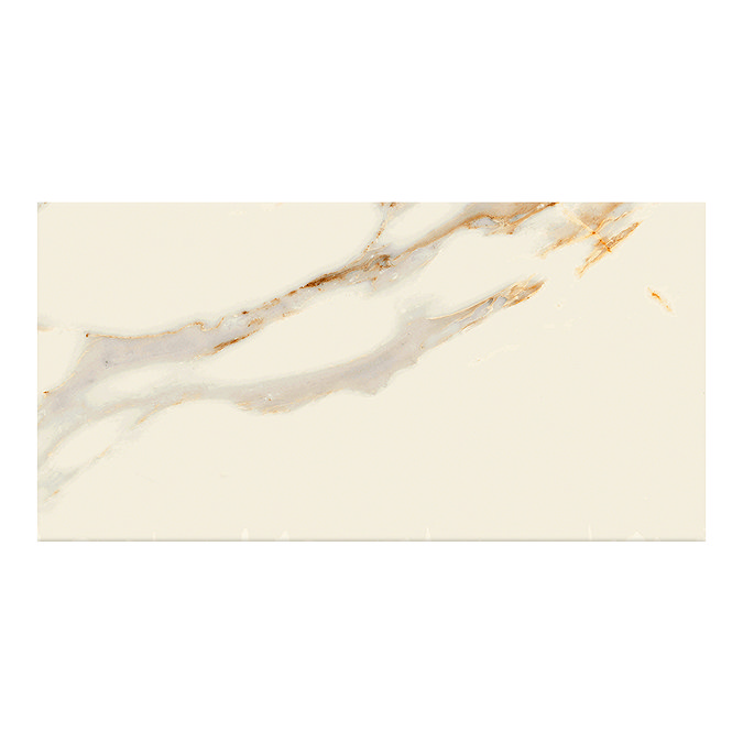 Lucian Calacatta Gold Marble Effect Wall Tiles - 300 x 600mm