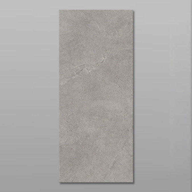Lucida Grey Concrete Effect Large Format Wall and Floor Tile - 1200 x 2800mm