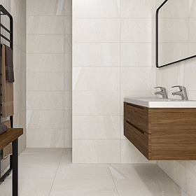 Lucille Beige Stone Effect Wall and Floor Tiles - 304 x 608mm
