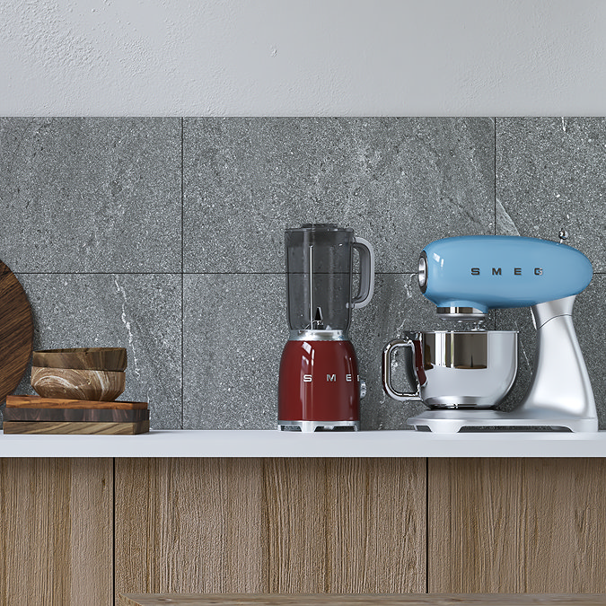 Lucille Dark Grey Stone Effect Wall and Floor Tiles - 304 x 608mm