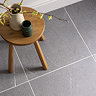 Lucille Dark Grey Stone Effect Wall and Floor Tiles - 608 x 608mm