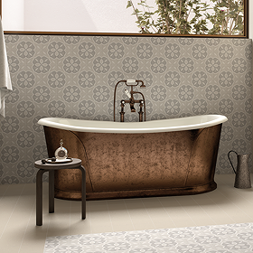 Lucy Beige Patterned Wall & Floor Tiles 150 x 150mm