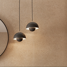 Lumina Beige Terrazzo Effect Rectified Wall & Floor Tiles - 600 x 600mm