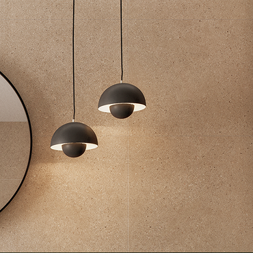 Lumina Beige Terrazzo Effect Rectified Wall & Floor Tiles - 600 x 600mm