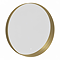 Luna 800mm Round LED Mirror - Brushed Brass, Backlit with Demister & Touch Control
