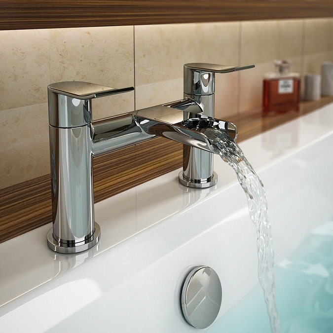 Luna Waterfall Bath Filler - Chrome Profile Large Image