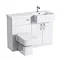 Luna Square Modern Combination Unit - Right Hand Large Image